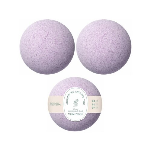 韩际新世界网上免税店-ROUNDAROUND--Forest Bubble Bath Bomb [Violet Wave] 150g (3)) 沐浴球