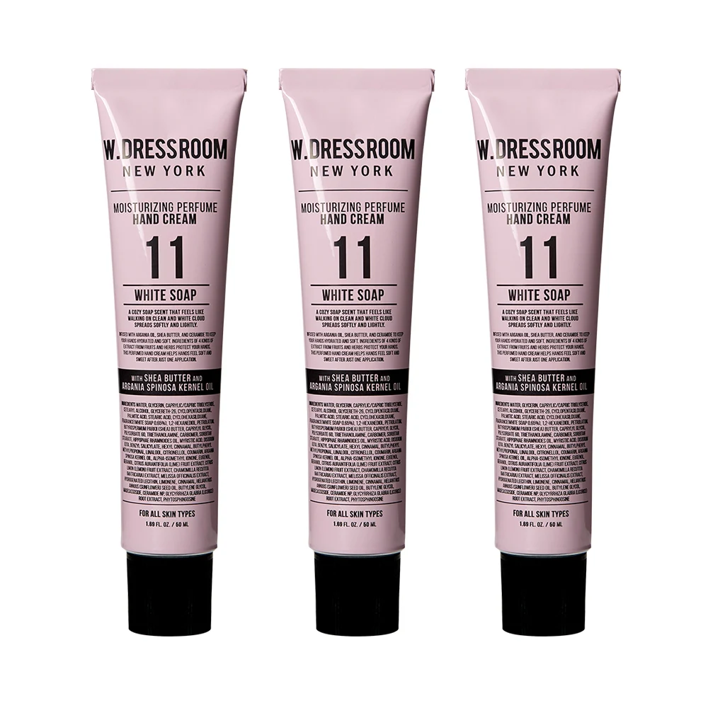 신세계인터넷면세점-더블유드레스룸-Handcare-핸드크림 #11 화이트솝 50ml 3set