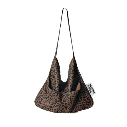 Rabbit eco bag_Grand leopard Deep brown