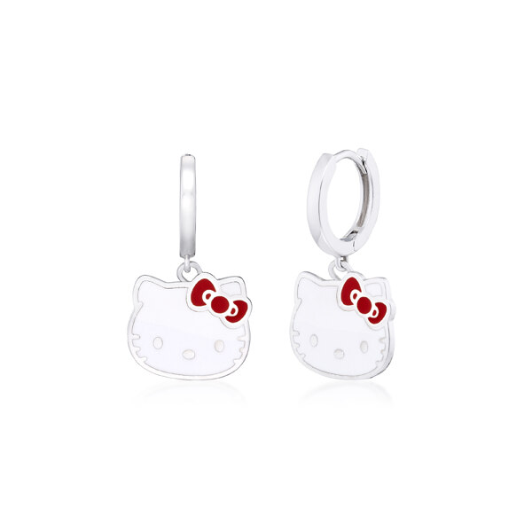 신세계인터넷면세점-다이아미-earring-산리오 헬로키티 에나멜 실버귀걸이