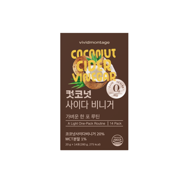 신세계인터넷면세점-비비드몽타주-컷코넛 사이다 비니거(20g x 14포)