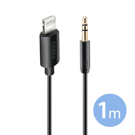 APPLE LIGHTENING-> AUDIO(3.5mm)CABLE AT2140iP 音箱数据线
