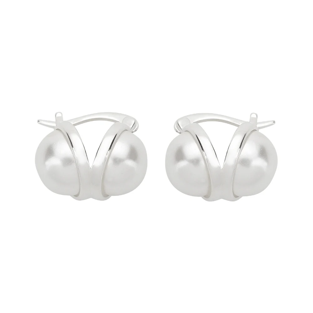 신세계인터넷면세점-챠미-earring-[김연아,우아 나나,엄현경,송해나 착용] silver button pearl-earring