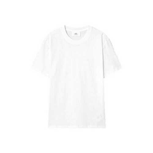 (UNISEX) ADC TSHIRT (TONE ON TONE SMALL HEART). UTS003.724 (WOOL GABARDINE WHITE)