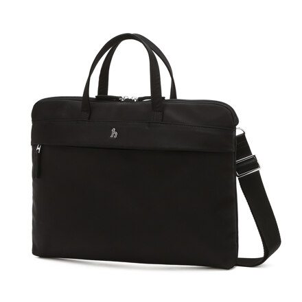 HJBA6E735BK Black Nylon Tote & Crossbody Bag (M)