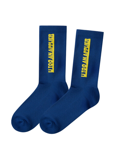 UTAA Logo Socks : Blue