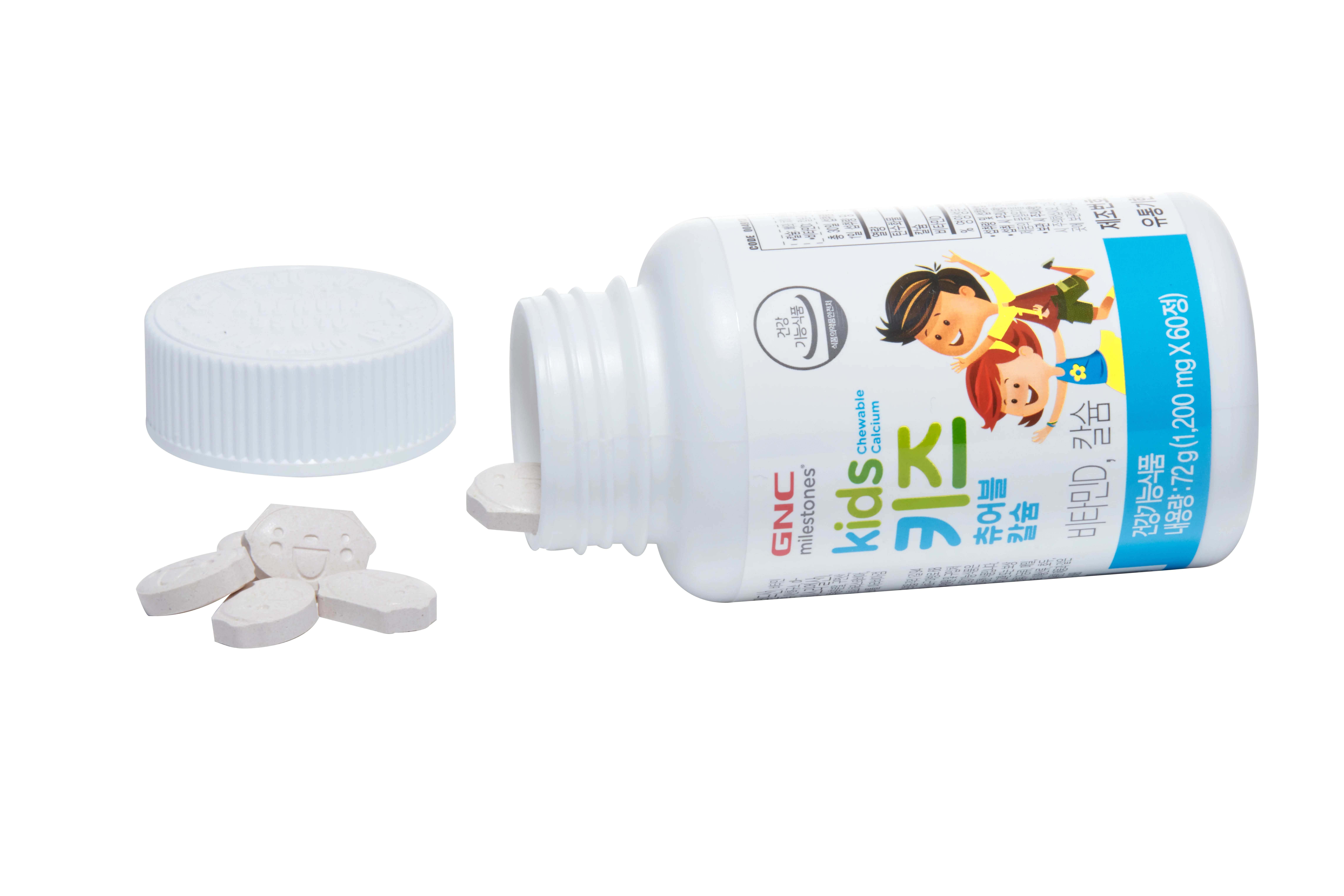 신세계인터넷면세점-지엔씨(토산)-GNC 키즈 츄어블 칼슘 1,200mg (60정,30일분)