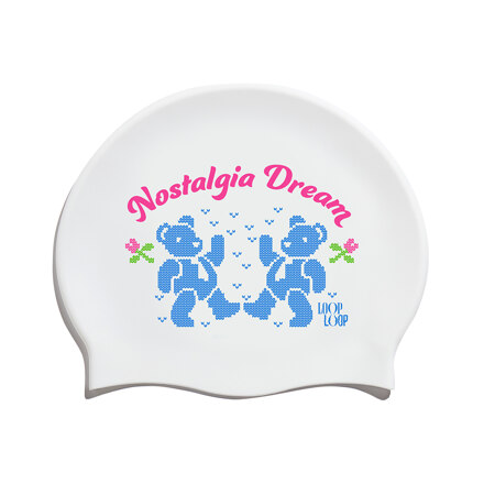 Winter Bear Silicone Swim Cap Blue (游泳帽)