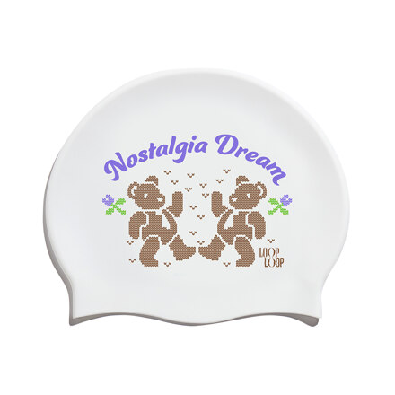 Winter Bear Silicone Swim Cap Brown (游泳帽)