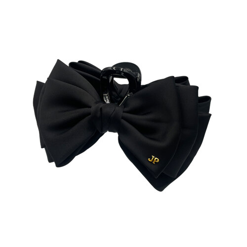 3-Tier Ribbon Hair Claw 发夹 黑色