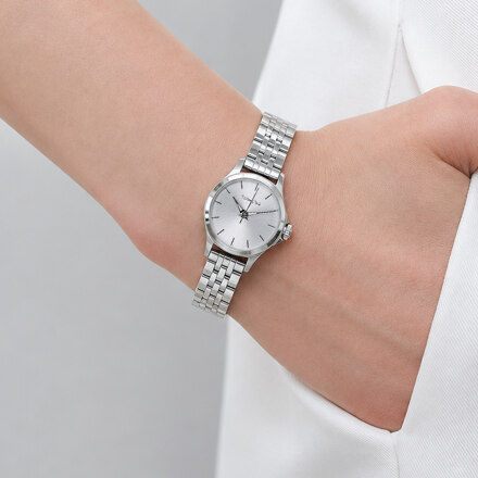 Sleek Silver Watch MS-124MS