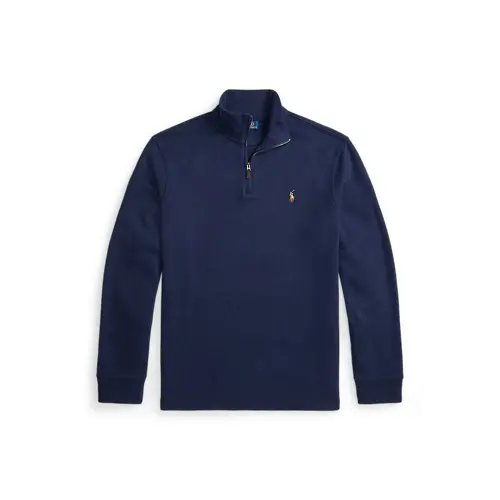 ESTATE-RIB QUARTER-ZIP 套头衫 _ CRUISE NAVY