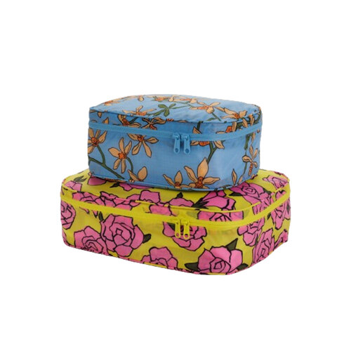 BAGGU Packing Cube Set Garden Flowers