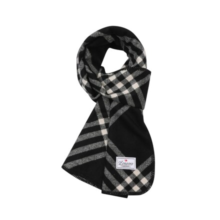 Tilt Check Scarf (Black)