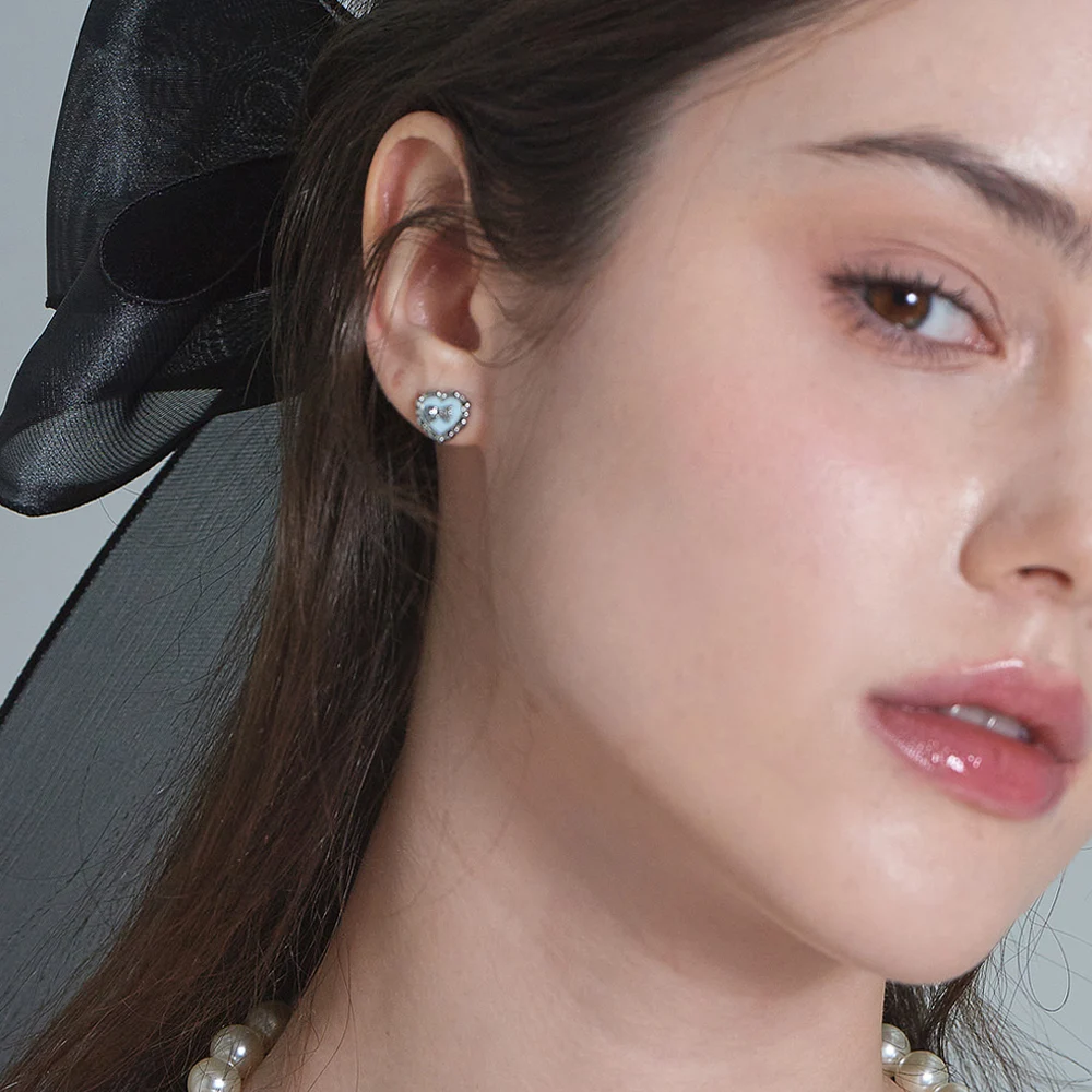 신세계인터넷면세점-누누핑거스-earring-니트 블루 이어링 (귀걸이)