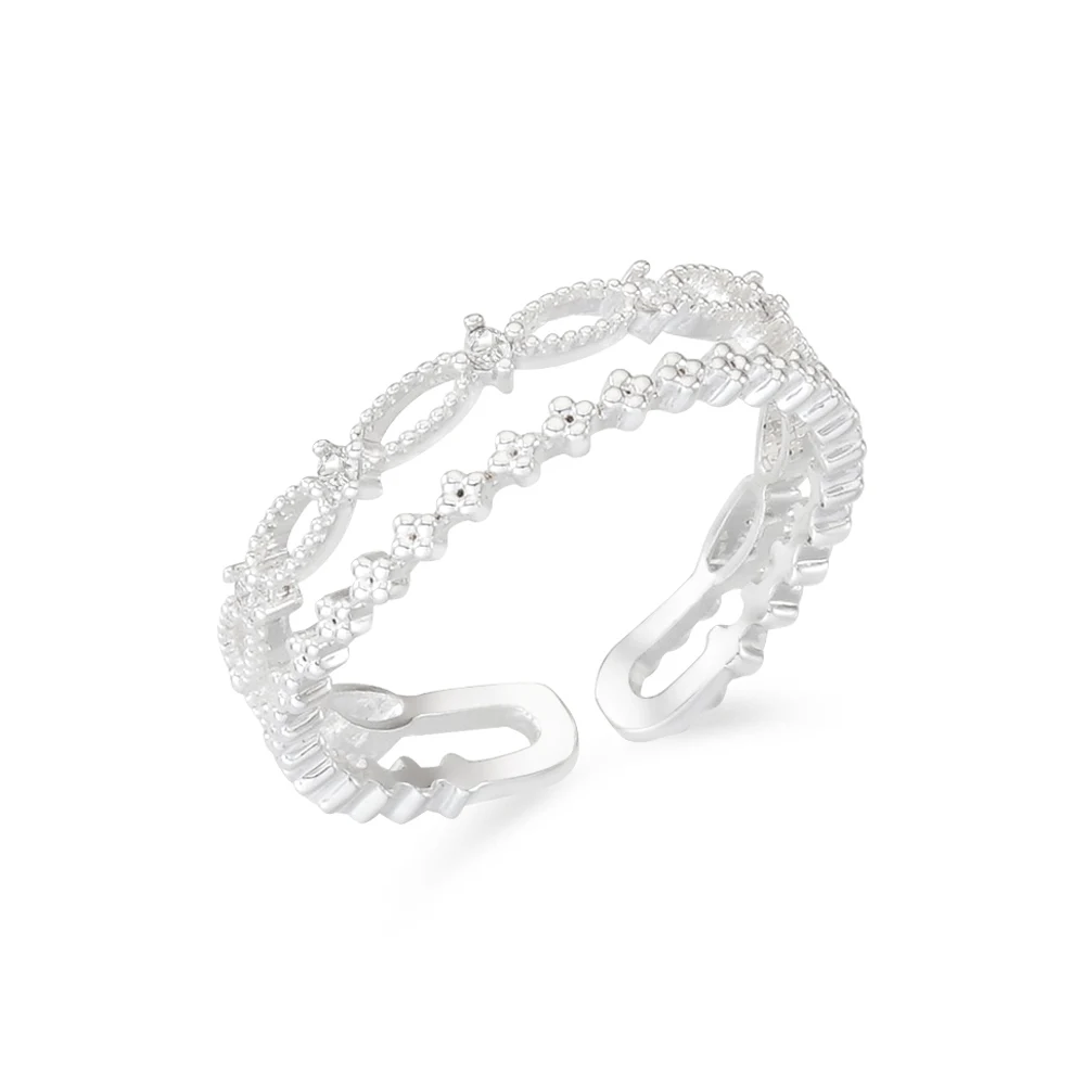신세계인터넷면세점-세인트스코트-ring-Lucent Twin Open Ring(FREE SIZE)