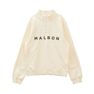 [MALBON] SPINDLE 1/4 ZIP PULLOVER IVORY L 上衣