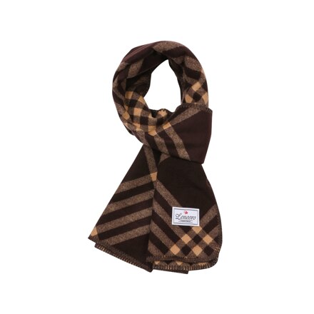 Tilt Check Scarf (Brown)