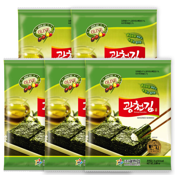신세계인터넷면세점-바프-광천김 올리브전장(25g×5봉)