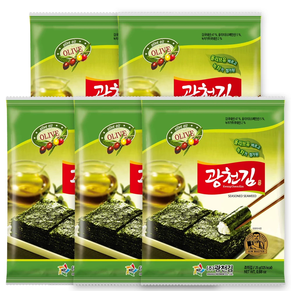 신세계인터넷면세점-바프-광천김 올리브전장(25g×5봉)