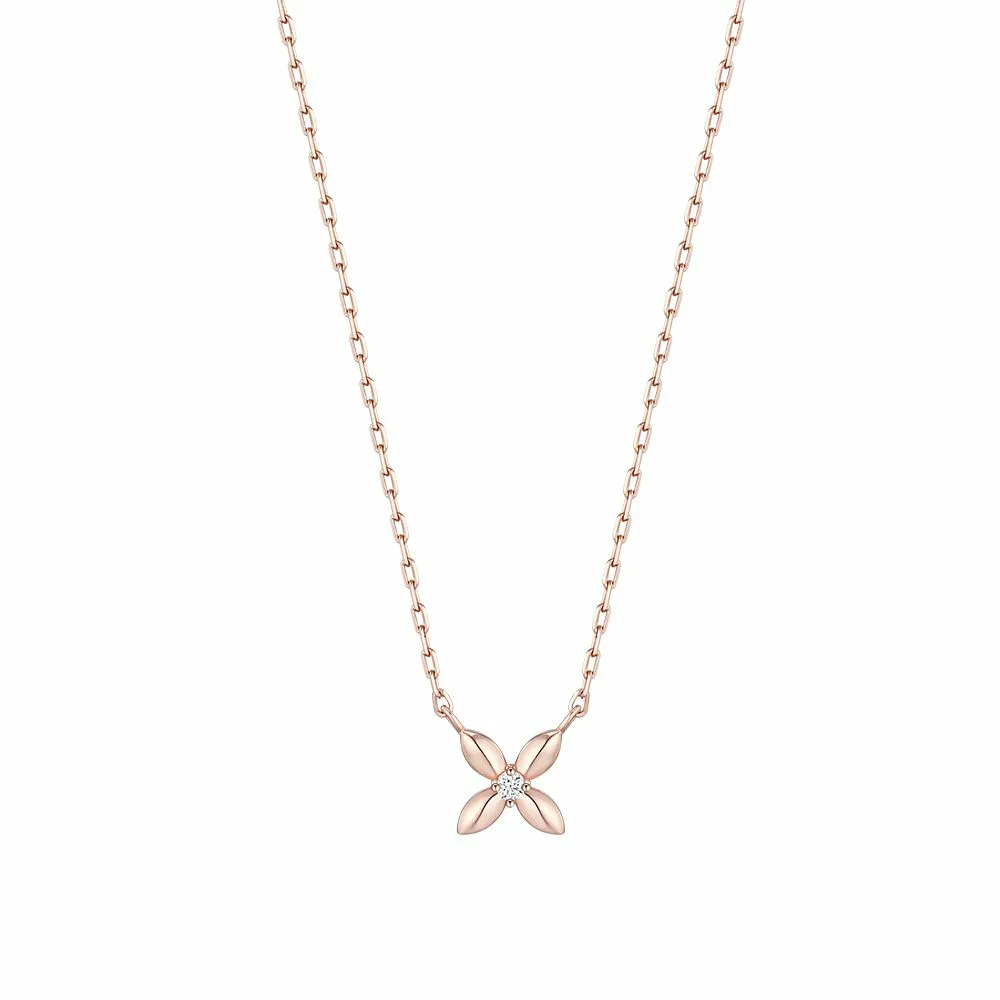 신세계인터넷면세점-제이에스티나-necklace-BREEZE 10K 로즈골드 랩그로운 다이아몬드 목걸이 JJBRNL6B2268R0420