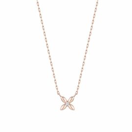 BREEZE 10K 로즈골드 랩그로운 다이아몬드 목걸이 JJBRNL6B2268R0420