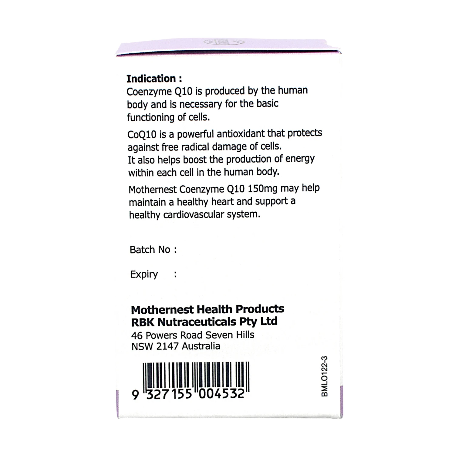 신세계인터넷면세점-마더네스트-코엔자임 Q10 150mg (60캡슐)