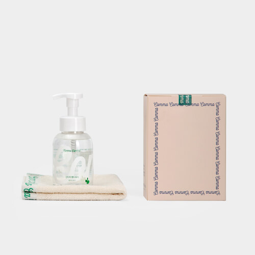 신세계인터넷면세점-꼼마꼼마-Handcare-꼼마꼼마 아기 핸드워시+핸드타올 기프트 세트 (산드리/풀잎향)