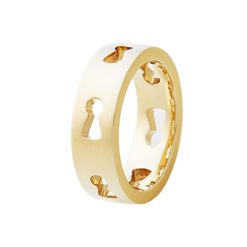 18K YELLOW GOLD WIDE 6MM-17