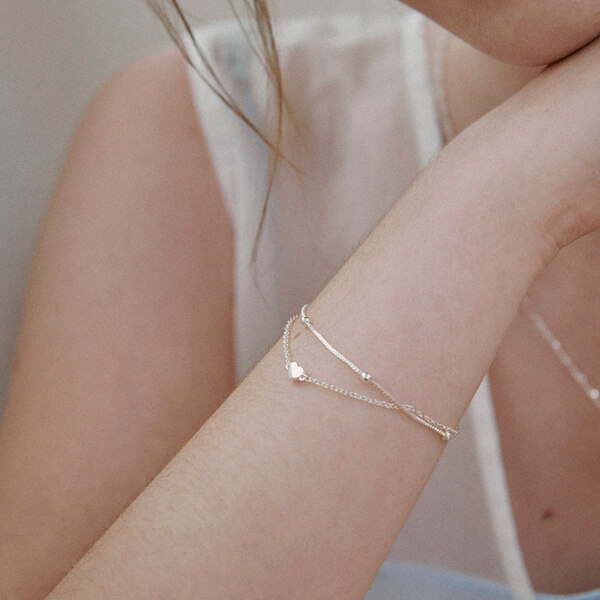 신세계인터넷면세점-세인트스코트-bracelet-Mini Heart Layered Bracelet