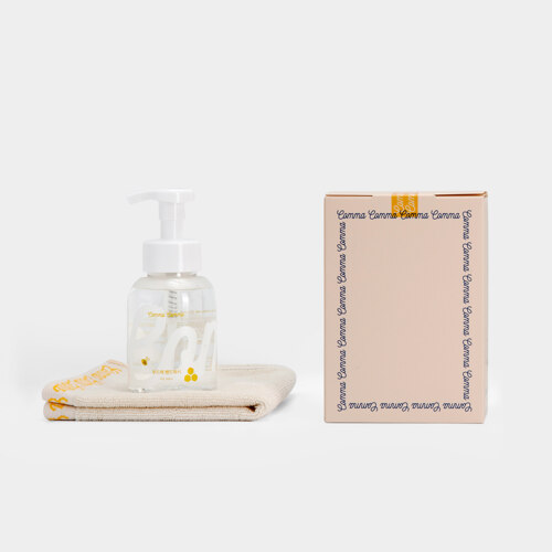 신세계인터넷면세점-꼼마꼼마-Handcare-꼼마꼼마 아기 핸드워시+핸드타올 기프트 세트 (부드레/무향)