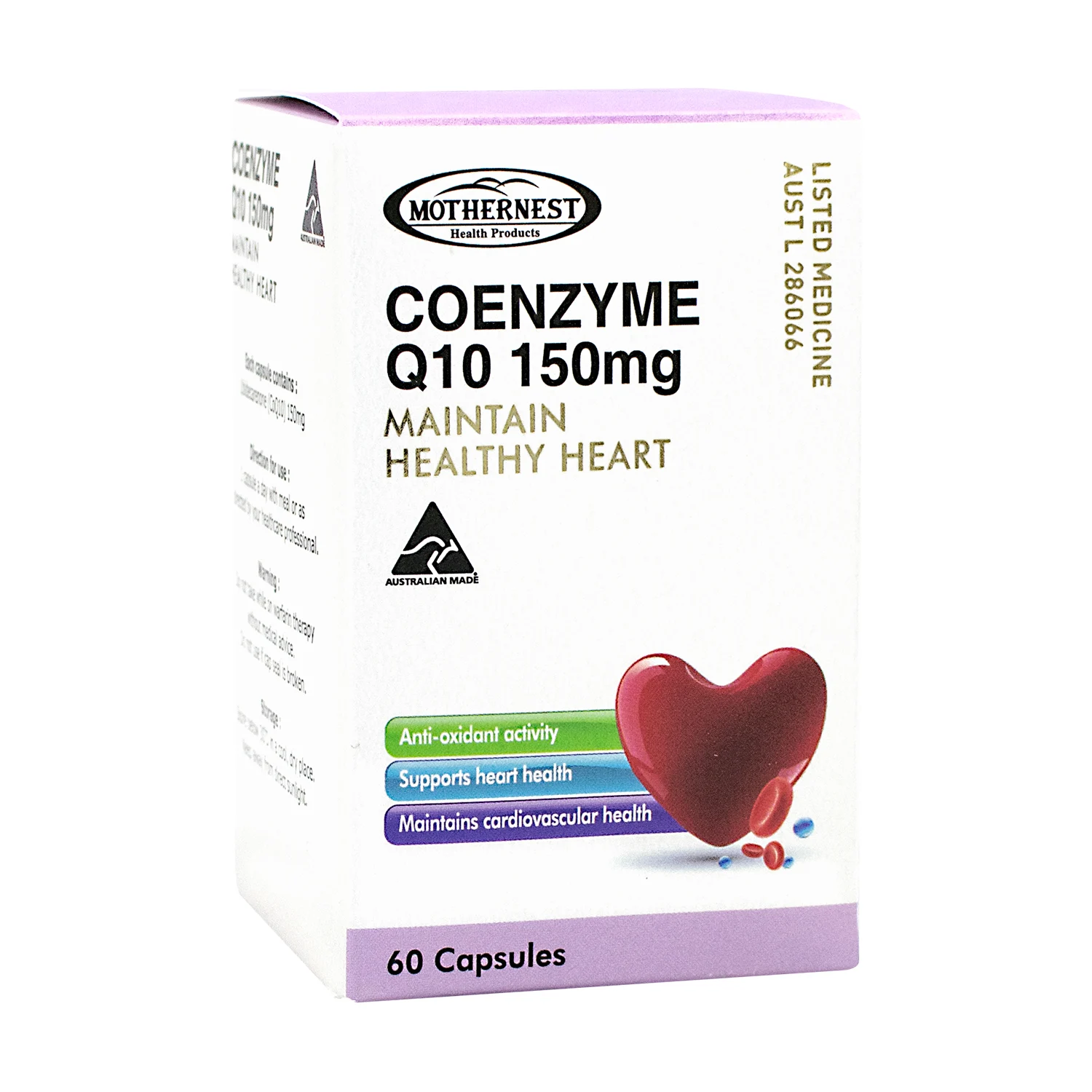 신세계인터넷면세점-마더네스트-코엔자임 Q10 150mg (60캡슐*2세트, 4개월분)