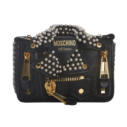 MOSCHINO SHOULDER BAG BLACK
