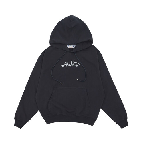 PAINT ARROW SKATE HOODIE OUTERSPACE WHI 上衣