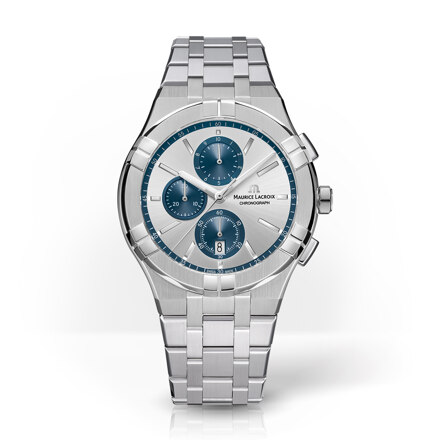 모리스라크로와 아이콘 크로노그래프 쿼츠 42mm 메탈밴드 AI1118-SS002-230-1