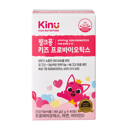 GNC 핑크퐁 키즈 프로바이오틱스 (2g*40포,40일분)