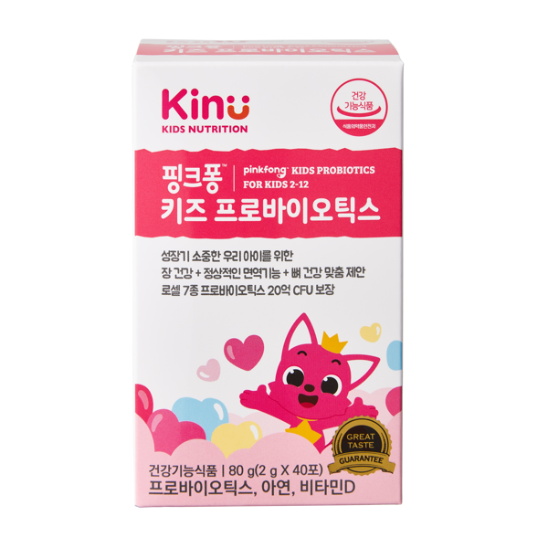 신세계인터넷면세점-지엔씨(토산)-GNC 핑크퐁 키즈 프로바이오틱스 (2g*40포,40일분)