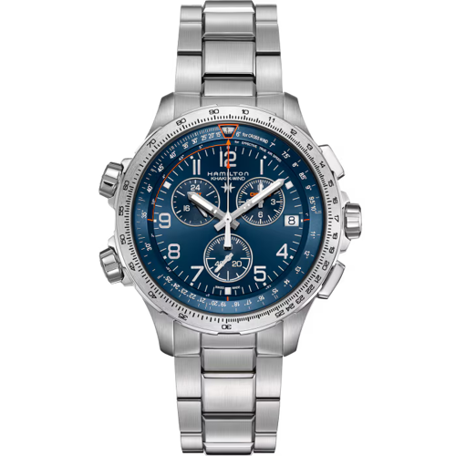 H77922141 / Khaki Aviation X-WIND GMT CHRONO QUARTZ 46mm / 男士手表