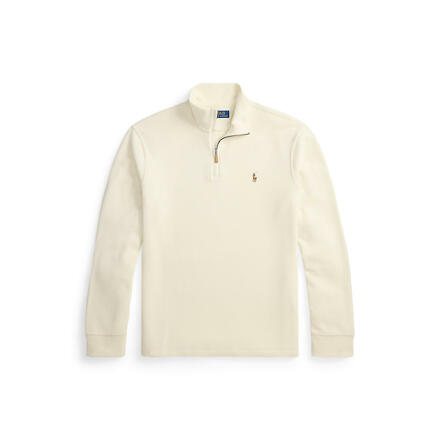 ESTATE-RIB QUARTER-ZIP 套头衫 _ PARCHMENT CREAM