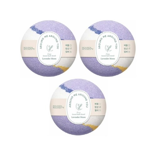 韩际新世界网上免税店-ROUNDAROUND--Fizzy Sound Bath Bomb [Lavender Moon] 150 g (3)) 沐浴球