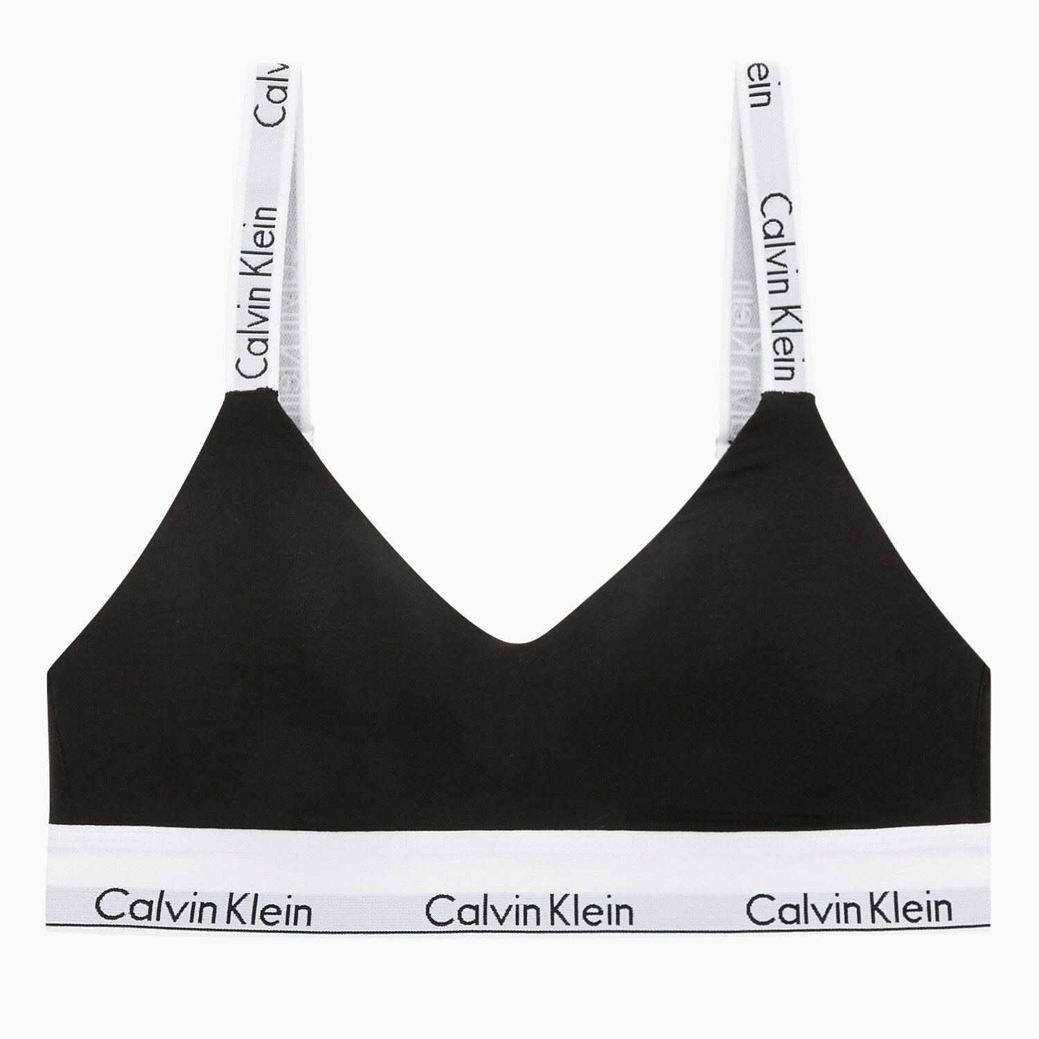 Women's Modern Cotton Hook & Eye Bralet_BLACK