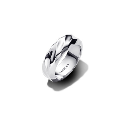 Rippled Wide Band Ring / 戒指