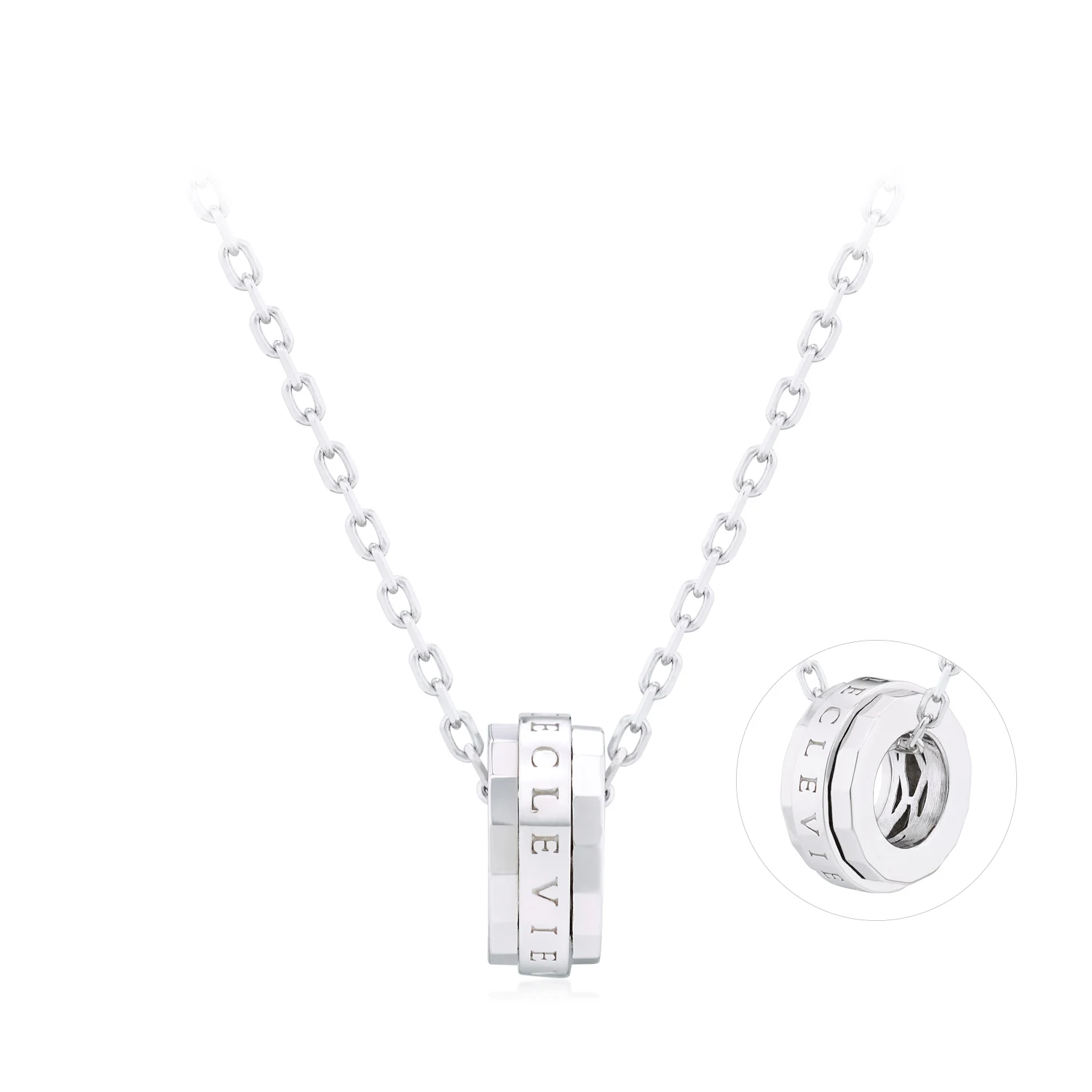 신세계인터넷면세점-다이아미-necklace-끌레비비 원형 실버 목걸이