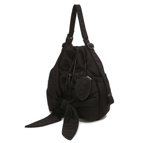 블랙 리본 백팩 겸 숄더백 L