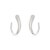 신세계인터넷면세점-스와로브스키-earring-Classica 후프 이어링, 라운드 컷, 화이트, 스털링 실버