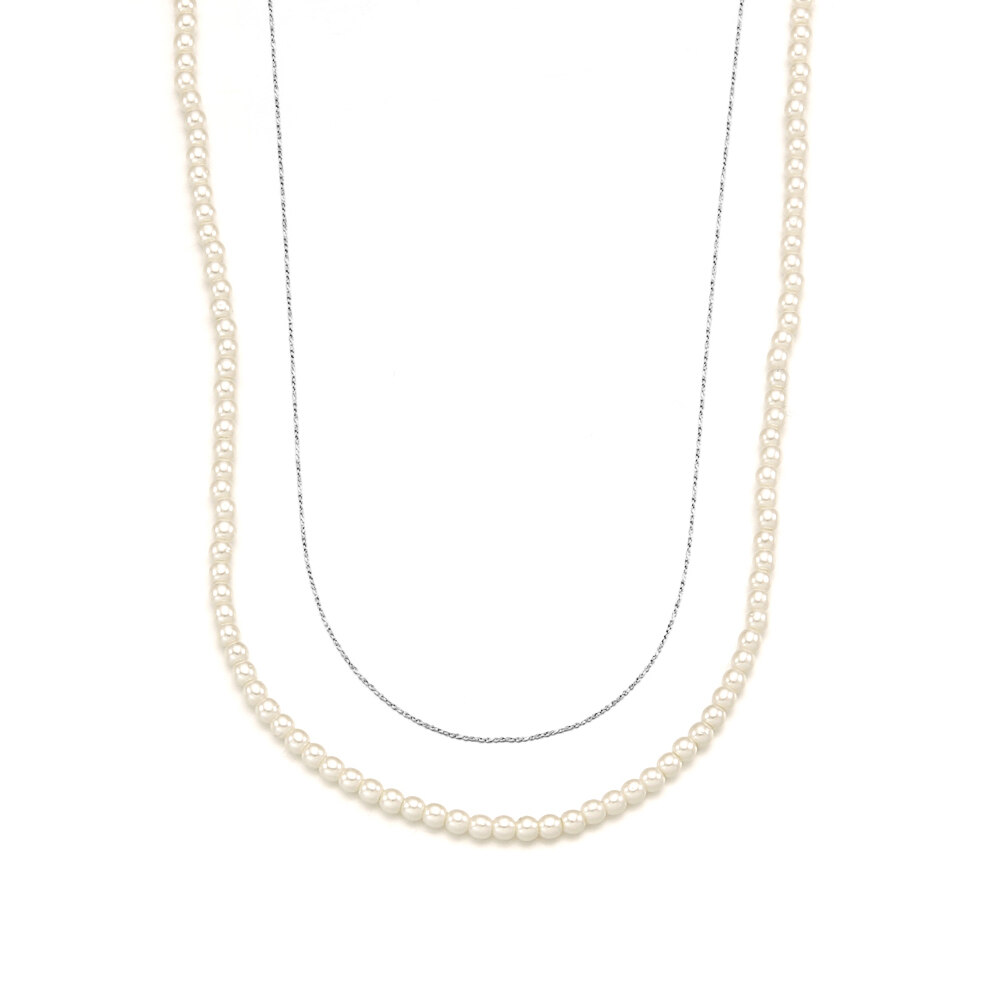 ☆ENGBROX☆ gleam pearl necklace set EBNL22029 미연, 홍은채착용]gleam pearl necklace set - 앵브록스 - 시계