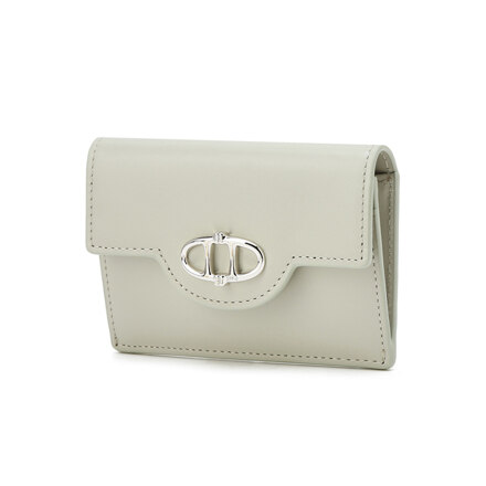 Light Khaki Bottalato Flap Card Holder 卡包