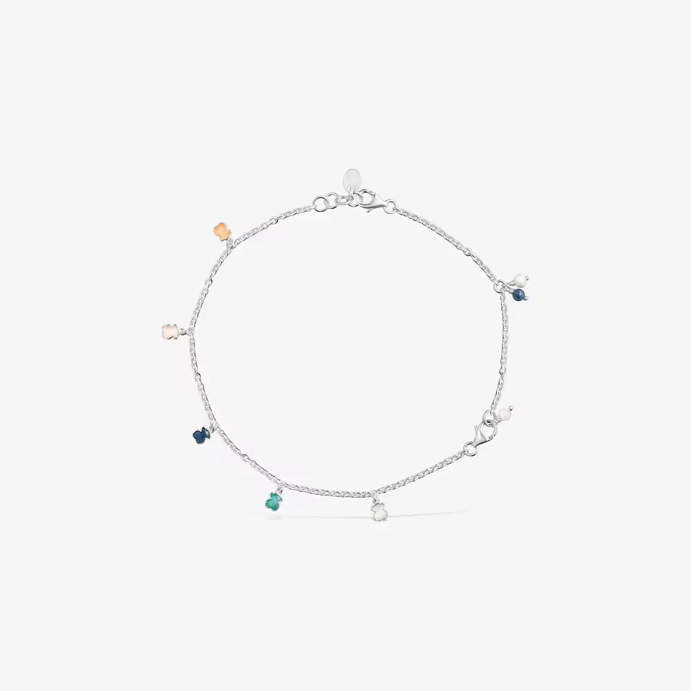 신세계인터넷면세점-토스-bracelet-Silver anklet with gems and pearl Mini Color