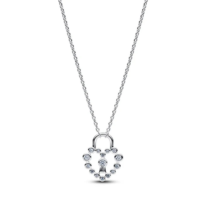 신세계인터넷면세점-판도라-necklace-스파클링 하트 패드락 펜던트 네크리스