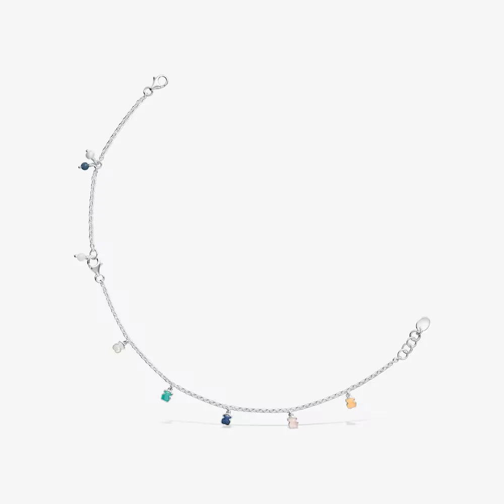 신세계인터넷면세점-토스-bracelet-Silver anklet with gems and pearl Mini Color